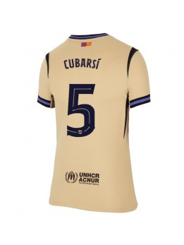 Barcelona Pau Cubarsi #5 Auswärtstrikot für Frauen 2025-26 Kurzarm